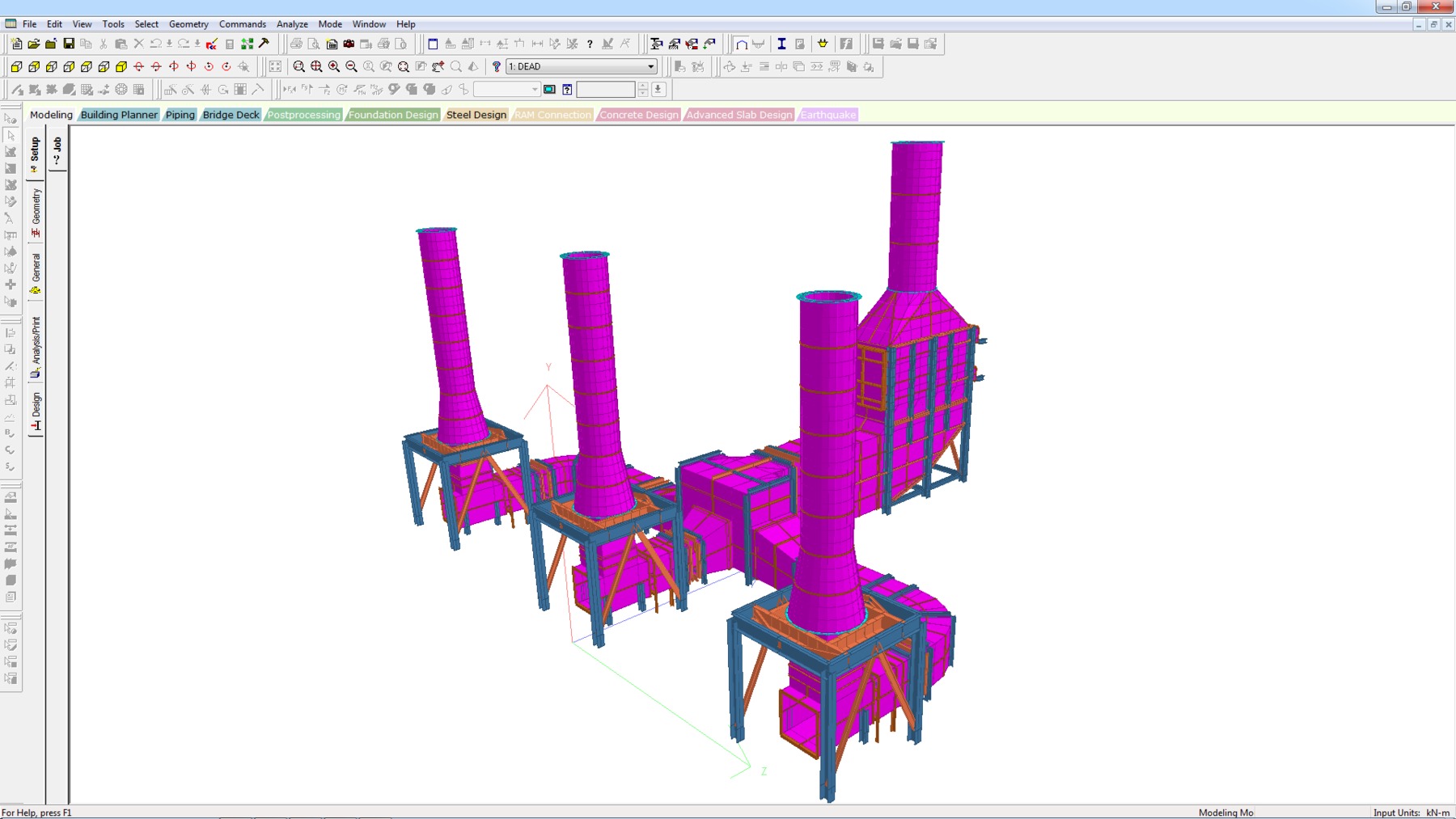 Design and analyze structural models